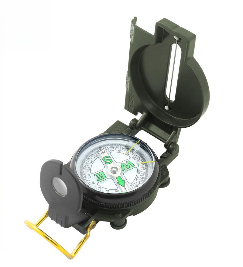 Fly across Military Compass. lensatic Compass.Outdoor Hiking Survival Compass. Camping and Children's Survival Compass.Emergency-Oriented Durable. - Image 1