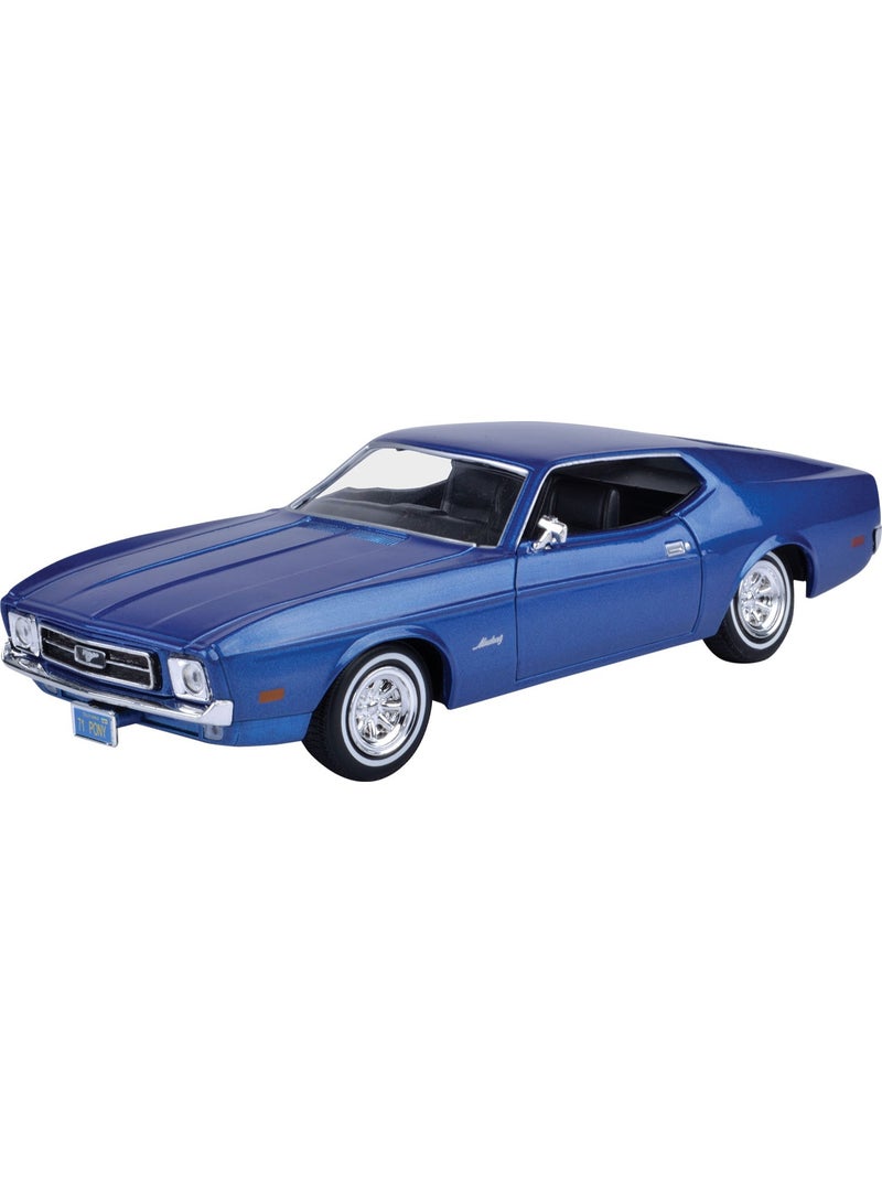 MOTORMAX 1971 Ford Mustang Sportsroof Die-Cast Model Car 1:24 Scale | Officially Licensed Classic Muscle Car Collectible | Opening Doors, Detailed Interior & Free-Wheeling Vintage Toy Car - Image 1