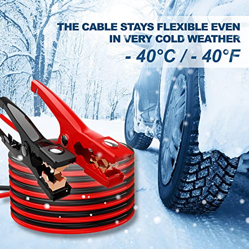AWELTEC Jumper Cables for car, UL-Listed 8 Gauge 12 Feet Heavy Duty Booster Cables with Carry Bag (8AWG x 12Ft) - Image 5