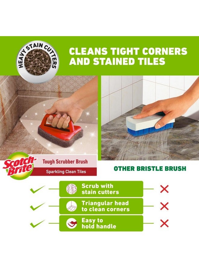 Scotch Brite Scotch-Brite Bathroom Scrubber Brush - Tough (Multicolour ,Pack Of 1 Piece) - Image 3