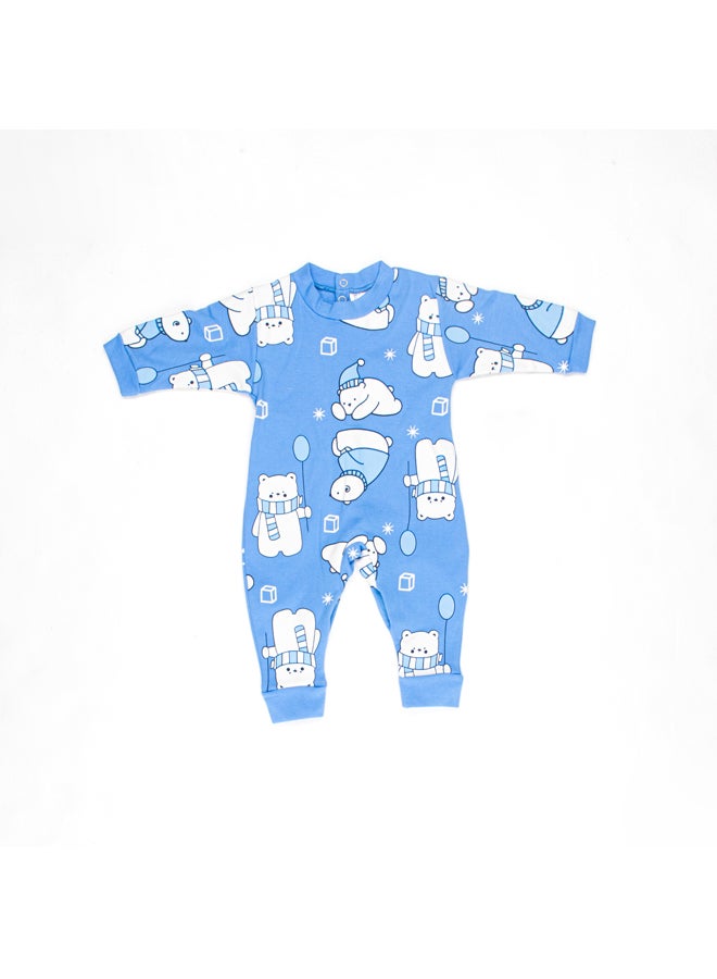 Papillon Baby Unisex Interlock Scarf & Balloon Printed Bodysuit