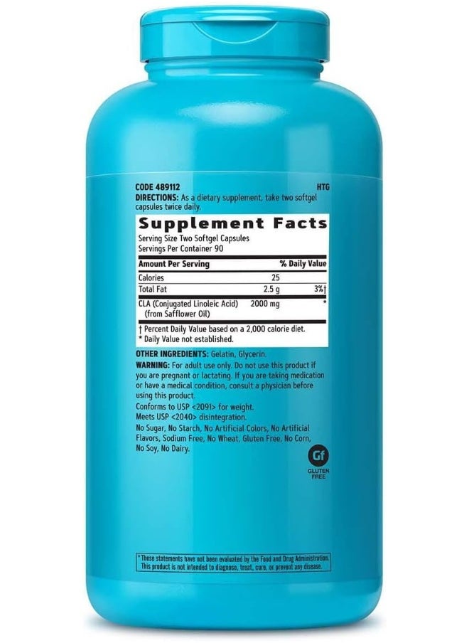 GNC Total Lean Cla Nutritional Supplement 180 Softgels  - Image 2