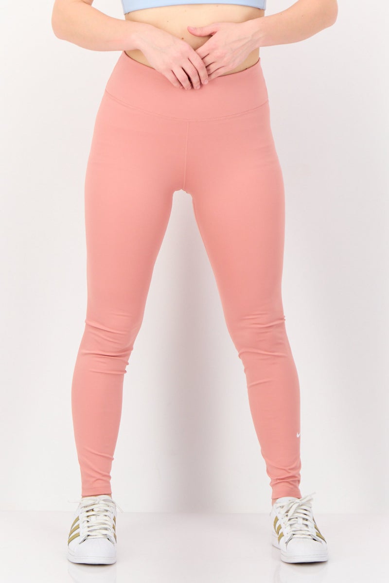 Nike Women Tight Fit Training Leggings, Peach - Image 1