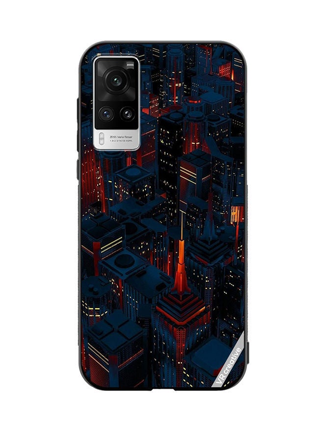 VR CREATIVE Protective Case Cover For Vivo X60 Pro Dark City Design Multicolour - Image 1