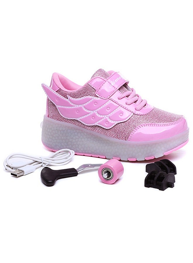 Mi VAZA Kid Roller Skates Shoes Sneakers with LED Light for Children