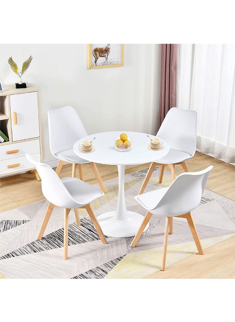 Mahmayi - Mahmayi Projekt Round Conference Table White 80cm - Image 1