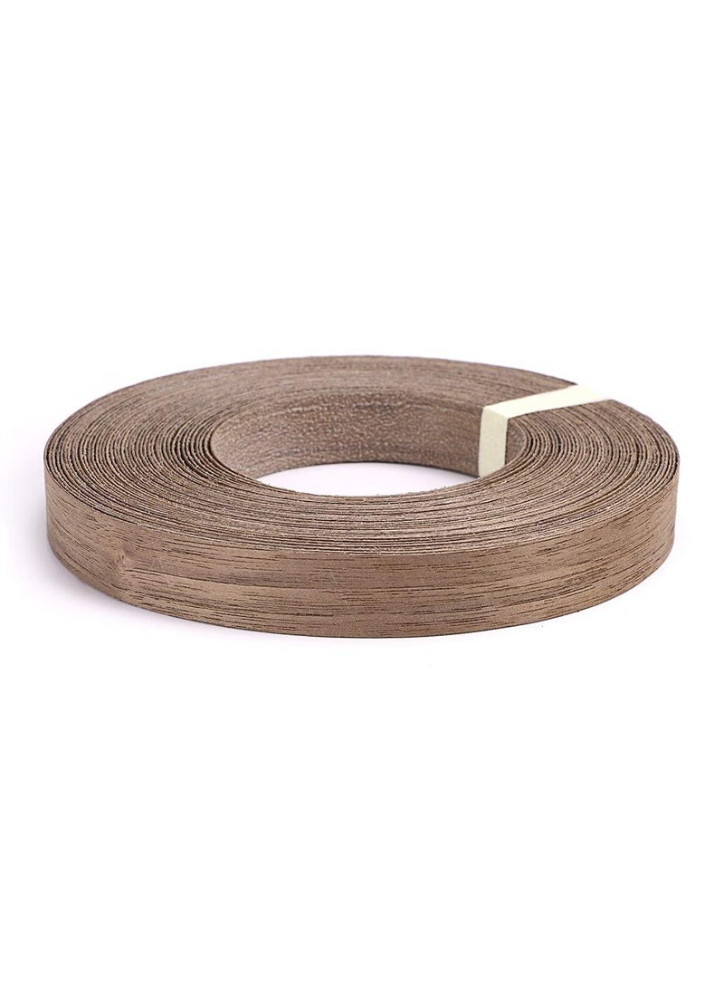 Skelang Skelang Walnut Wood Veneer Edge Banding Preglued Iron-on with Hot Melt Adhesive Edgebanding Flexible Wood Tape (3/4"×50')  - Image 2