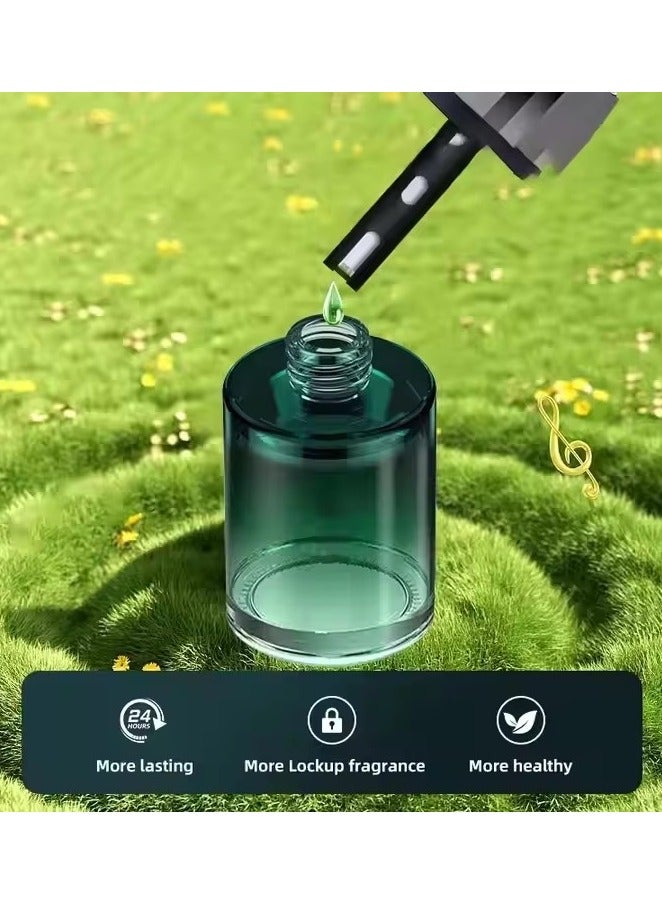 130ml ستار توب لايت عطر سيارة زجاجي كبير السعة – جهاز ترطيب وتنقية هواء يعمل باليو إس بي للسيارات، المنزل، المكتب | مع تقنية الموجات فوق الصوتية، إغلاق تلقائي، ووضعين للرش – هدية مثالية للاسترخاء وانتعاش الجو - Image 4