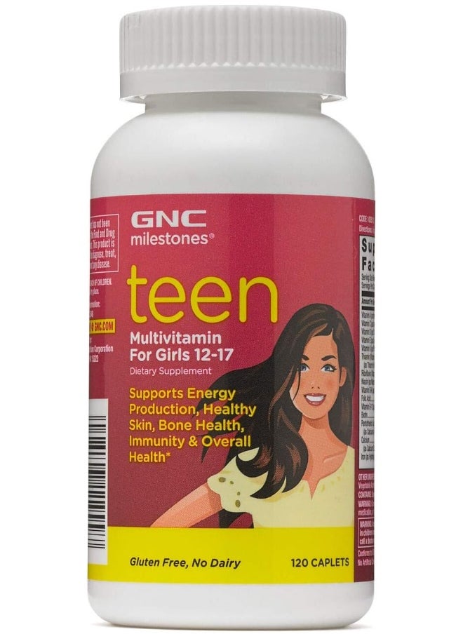 GNC - Milestones Teen Multivitamin For Girls 12-17 - Image 1