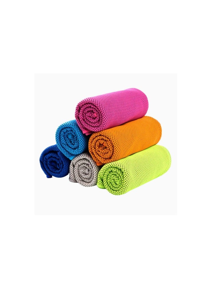 Generic Cooling Towel, Ice Sensitive Sweat Towel, Sports Quick Drying Ultra-Fine Fiber Cloth, Soft And Breathable Cooling Towel 30 * 100cm Green  - Image 4