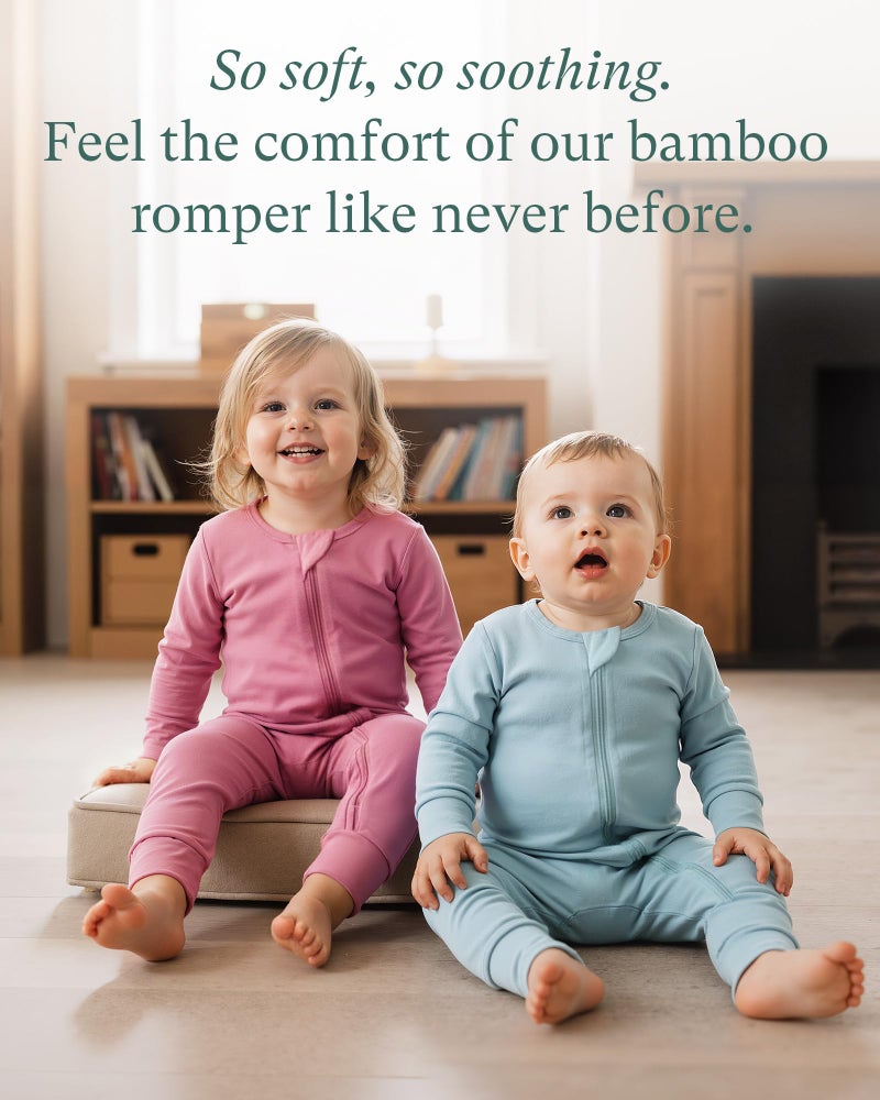PurComfy Baby Zipper Footie Pajamas, Supersoft Bamboo Rayon Baby Footed Pjs Boy Girl 12-18 Month Coverall Sleepers - Image 4