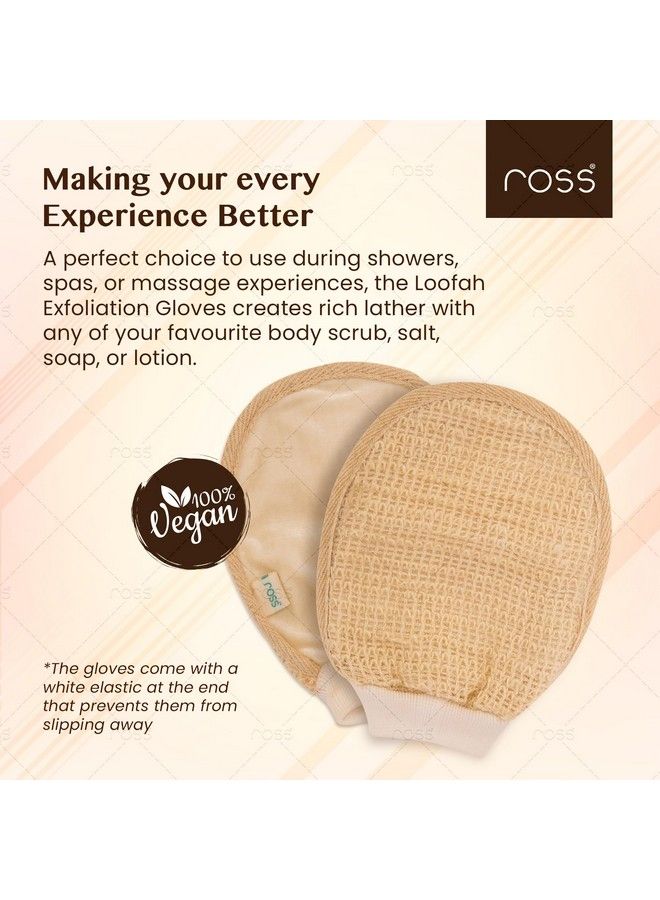 ROSS Natural Ramie Bath Glove Scrubber Exfoliator For High Lather Cleansing (Pack Of 1) - Image 4