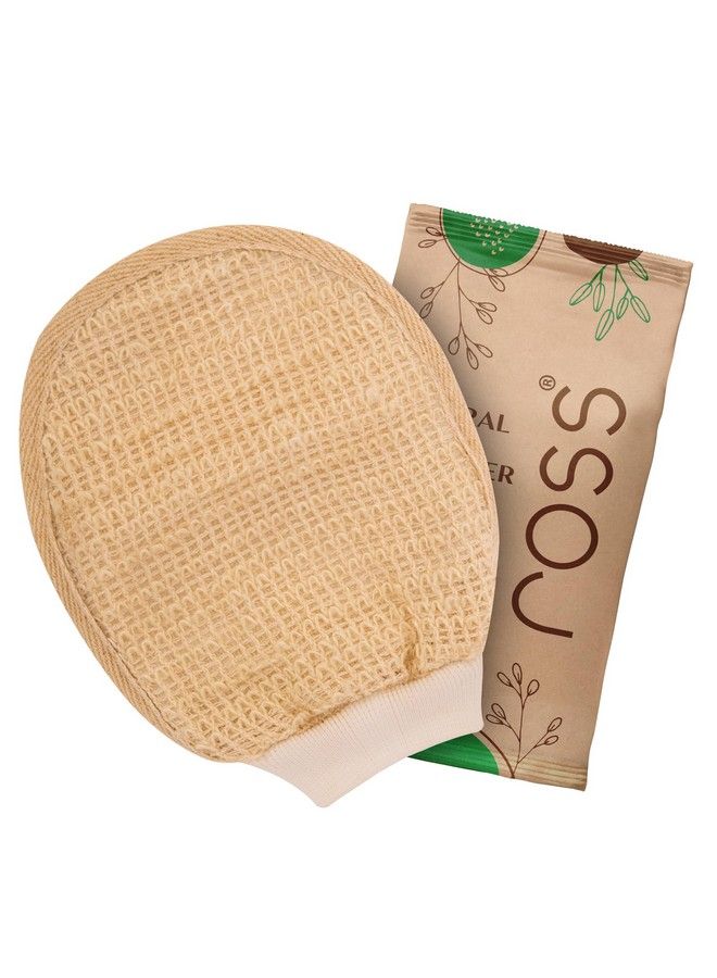 ROSS Natural Ramie Bath Glove Scrubber Exfoliator For High Lather Cleansing (Pack Of 1) - Image 2