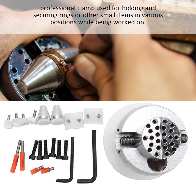 klarako Jewelry Making Holder Clamp Kit, Freely Adjustable Jewelery Making Holder Bracket Kit, Professional Engraving Tool Metal Base Vise Engraving Tool for Jewelry - Image 5