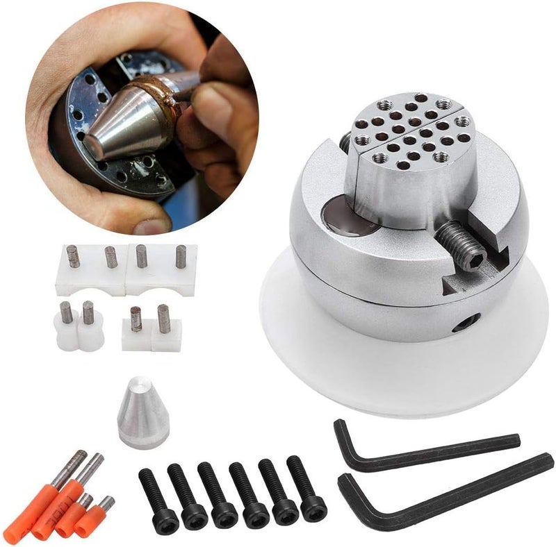 klarako Jewelry Making Holder Clamp Kit, Freely Adjustable Jewelery Making Holder Bracket Kit, Professional Engraving Tool Metal Base Vise Engraving Tool for Jewelry - Image 1