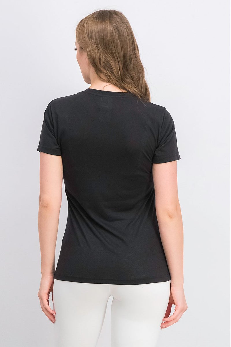 Reebok Women Sportswear Fit Short Sleeve Training Top, Black - Image 2