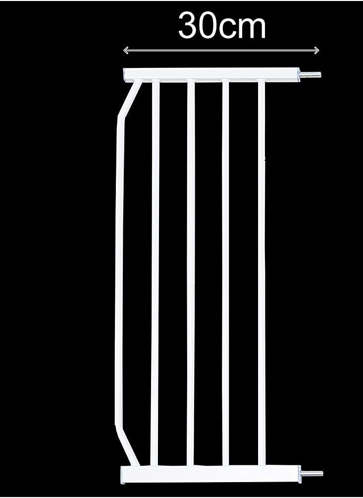 Kiddale Kiddale Metal Safety Gate Accessory Extension (300Mm/30Cm/12 Inch) and Height 77 cm-white  - Image 2