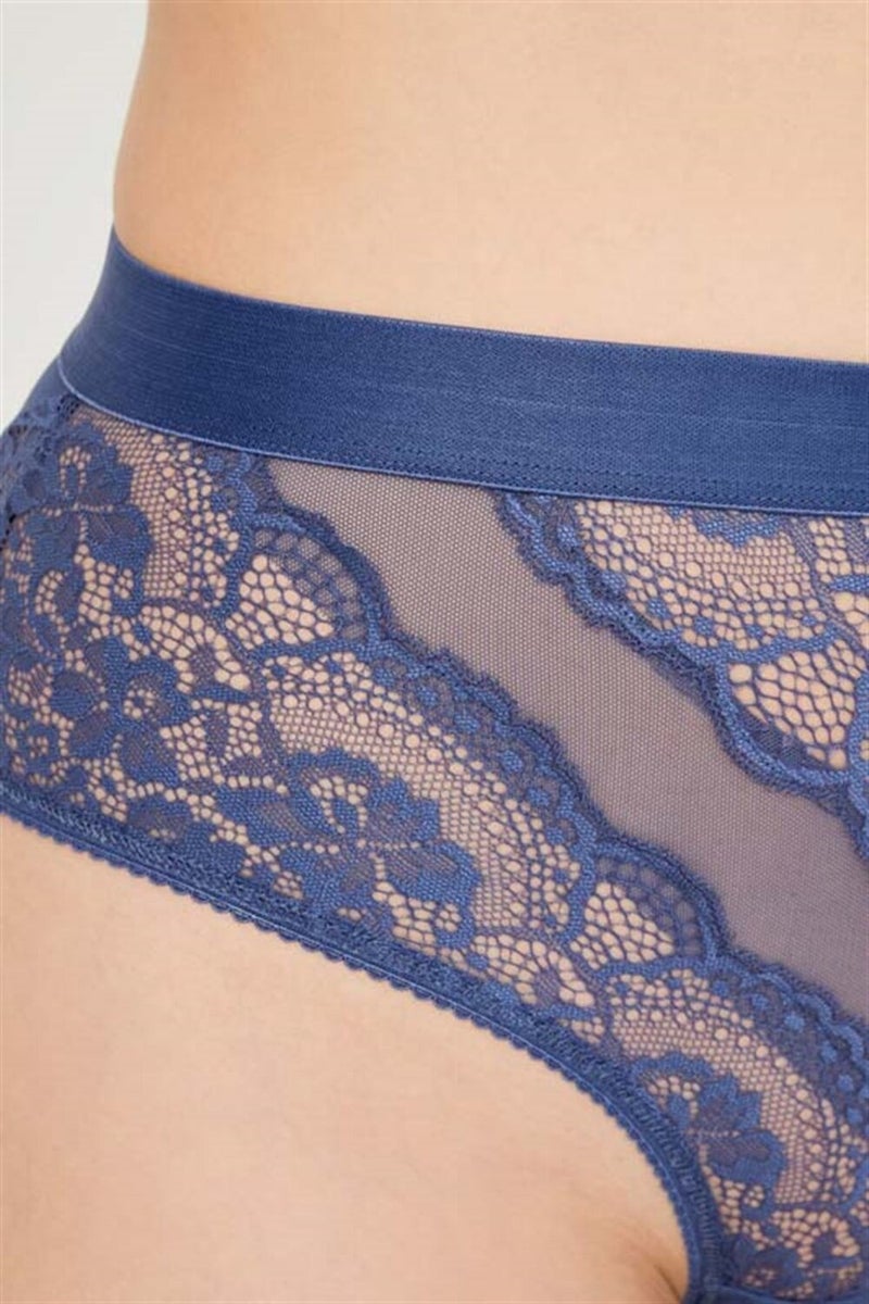 COTTONHILL Lace Sheer Back Plus Size Bikini Panties 6 Pack  - Image 5