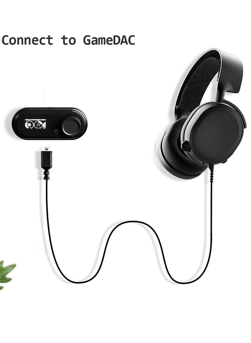 كيلا كابل صوت بديل متوافق مع سماعات الألعاب Arctis 3 وArctis 5 وArctis 7 وArctis Pro من SteelSeries (ذكر إلى ذكر) - Image 3