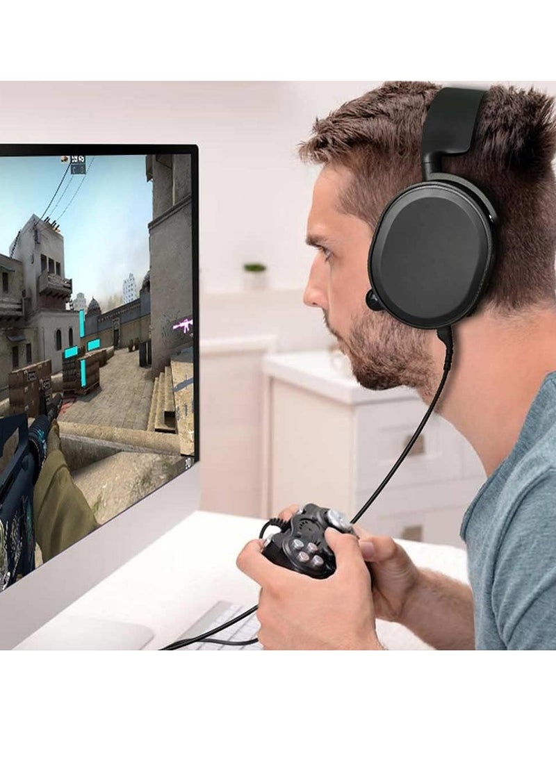 كيلا كابل صوت بديل متوافق مع سماعات الألعاب Arctis 3 وArctis 5 وArctis 7 وArctis Pro من SteelSeries (ذكر إلى ذكر) - Image 5