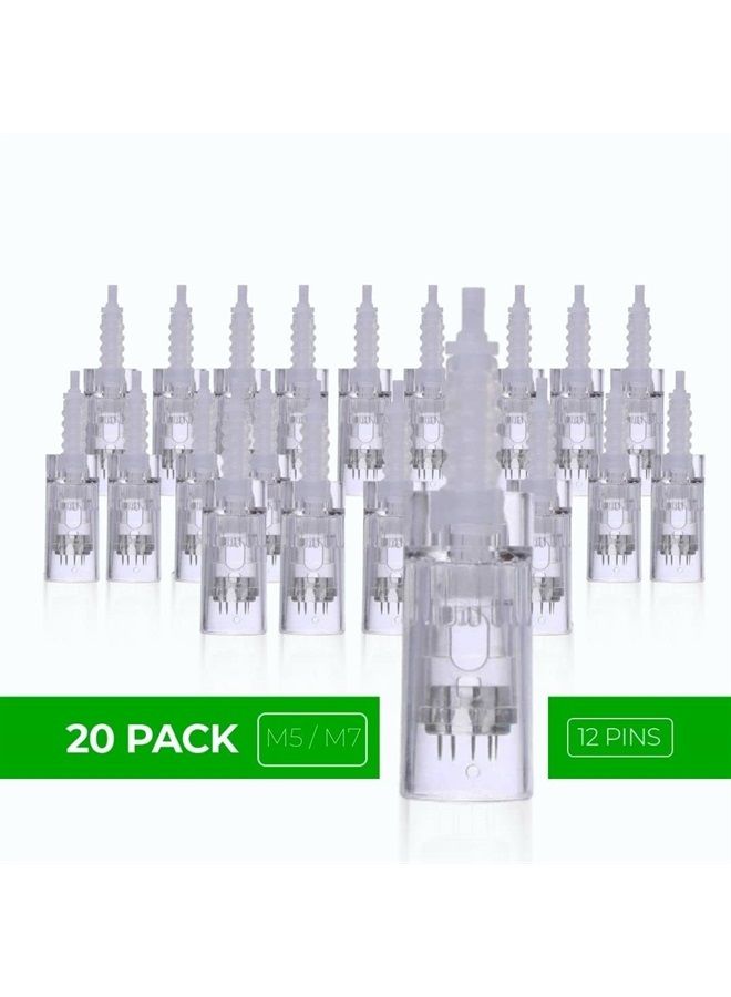 ModiX Dr. Pen Ultima M5 M7 Replacement Cartridges - (20 PACK) - 12 Pins (0.25mm) Bayonet Slot - Disposable Replacement Parts - Image 5