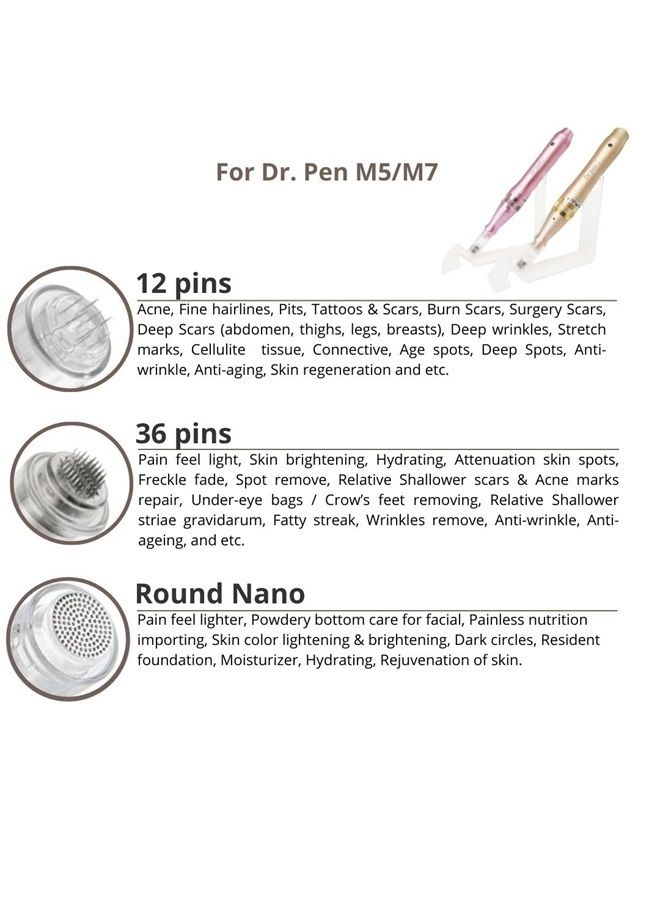 ModiX Dr. Pen Ultima M5 M7 Replacement Cartridges - (20 PACK) - 12 Pins (0.25mm) Bayonet Slot - Disposable Replacement Parts - Image 4