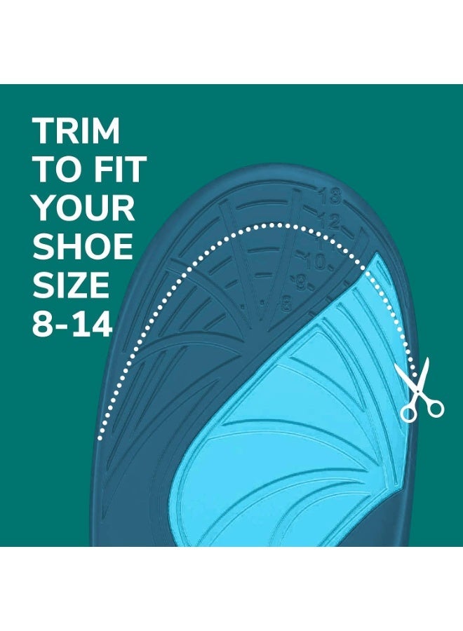 دكتور شولز Dr. Scholl's ® Revitalize Recovery Insole Orthotics, Improve Recovery Faster, Reduce Fatigue, Stress, Soreness, Trim to Fit Inserts for Any Shoes, Athletic, Running, Slippers, Casual, Men 8-14, 1 Pair - Image 2