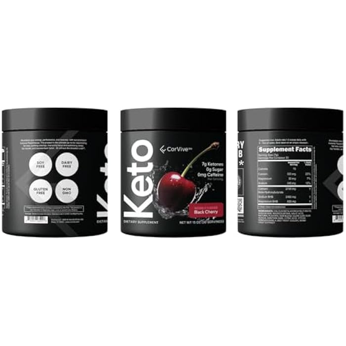 CorVive Premium Hydration Powder - Balanced Electrolyte and Energy Support, Zero Carb, Keto Friendly - Carnivore Approved - 30 Servings - Image 1