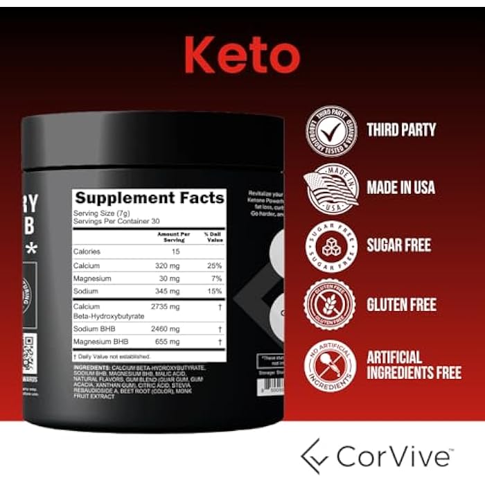 CorVive Premium Hydration Powder - Balanced Electrolyte and Energy Support, Zero Carb, Keto Friendly - Carnivore Approved - 30 Servings - Image 2