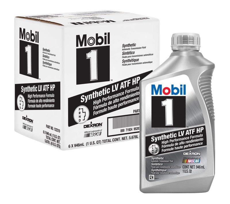 Mobil 1 Full Synthetic LV Automatic Transmission Fluid HP 6Pack of 1 quarts