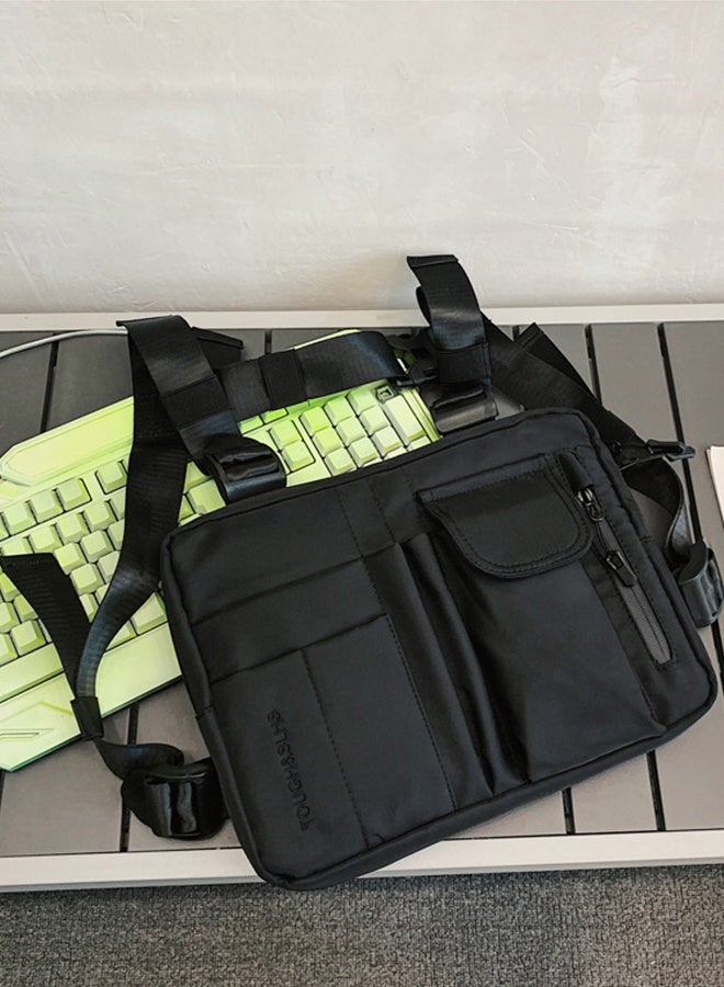 DUNISO Sports Chest Bag For Men Women, Waterproof Lightweight Front Chest Pack, Running Chest Phone Holder Pouch with Extra Storage, Tactical Vest Backpack For Workouts Running Cycling - Image 4