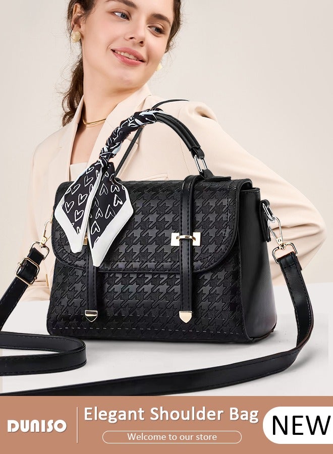 DUNISO Women's Fashion Handbag Faux Leather Crossbody Bag For Women Large Capacity Tote Bags Top Handle Satchel Fashionable Travel Shoulder Bag For Ladies - Image 1