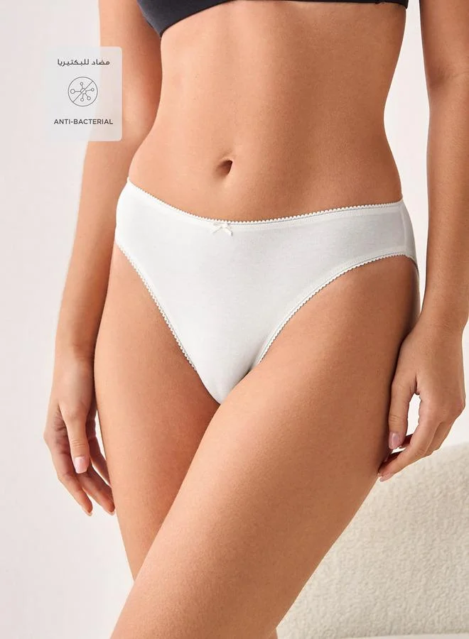 Splash FAV Set of 5 - High Leg Briefs Bow Accent