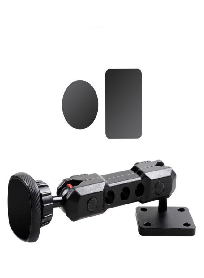 RERPRO Dash Cell Phone Mount Magnet Holder Compatible with 2024 2025 Jeep Wrangler JL 2/4 Door 4XE Interior Accessories 360° Adjustable Dashboard Smart Phone Holder 1 Set Black Magnetic - Image 1