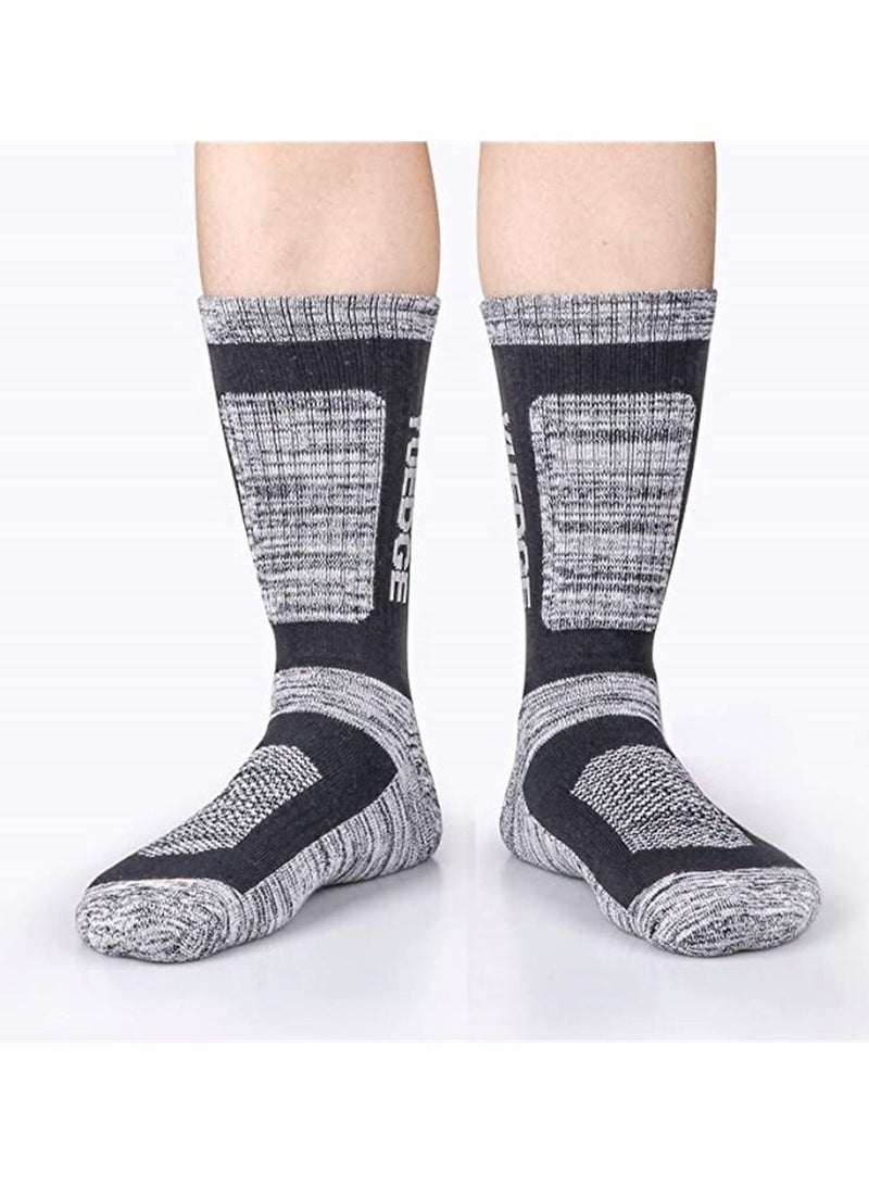 SYOSI 5 Pairs Mens Socks, Men's Wicking Breathable Cushion Comfortable Casual Crew Socks Multi Performance Walking Athletic Socks, Outdoor Hiking Trainer Running Socks (L Size) - Image 4