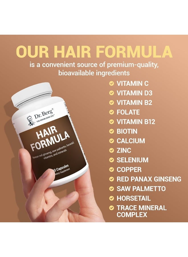 Dr.Berg - All In One Hair Vitamins For Men And Women - Advanced Hair Formula - Image 1