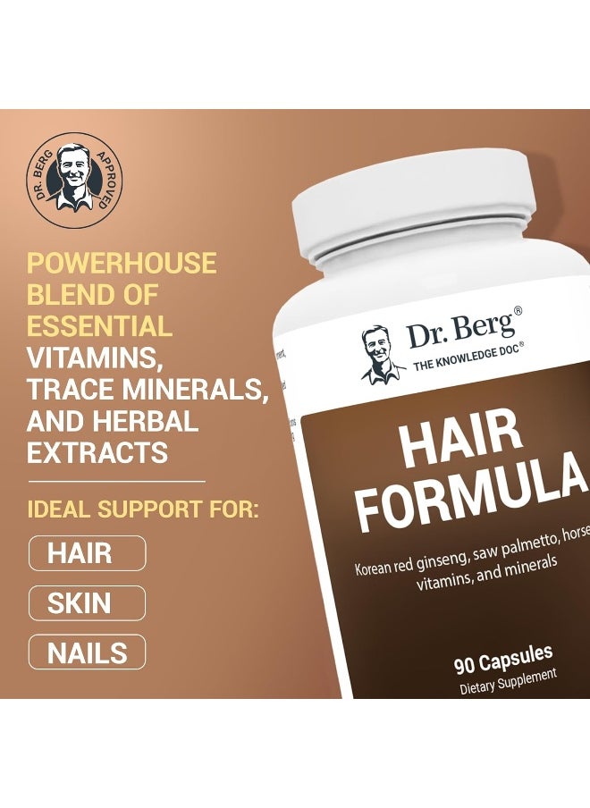 Dr.Berg - All In One Hair Vitamins For Men And Women - Advanced Hair Formula - Image 1