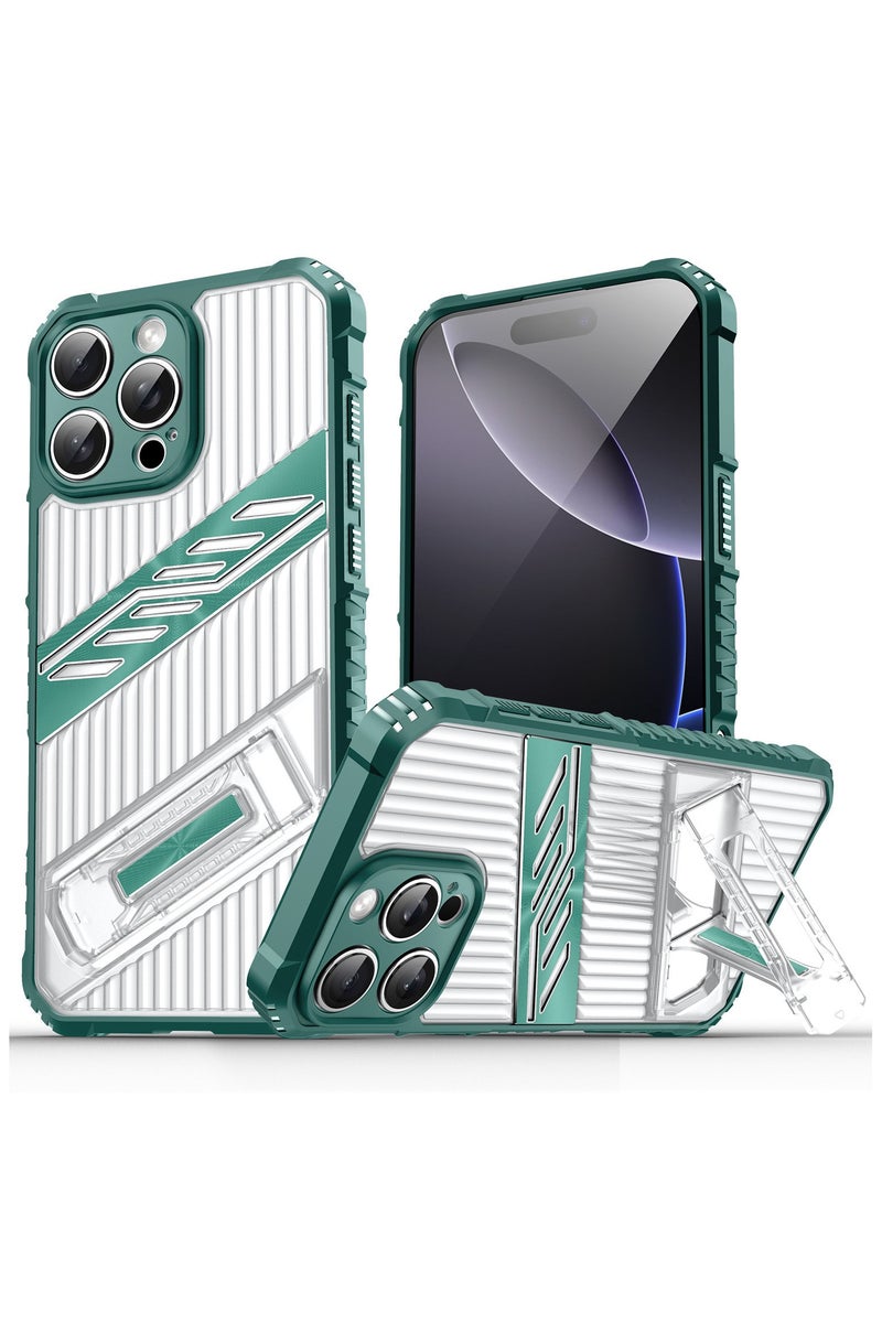 غطاء آيفون 16 برو الشفاف المضاد للاصفرار - حماية عالية للعدسات، مقاوم للخدوش والصدمات، من البلاستيك الصلب.