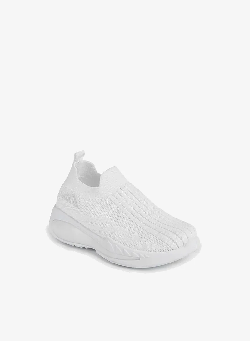 شو اكسبرس Textured Slip-On Sports Shoes With Pull Tab