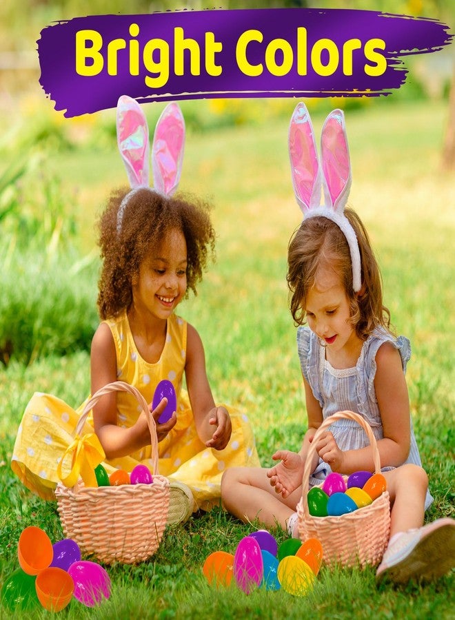 stargo 50 Pack - Plastic Easter Eggs Empty 3.2” Large Plastic Eggs Fillable for Easter Egg Hunt, Easter Egg Basket, Party Favor, Surprise Egg. Set of Bright Multicolored Eggs - Image 3