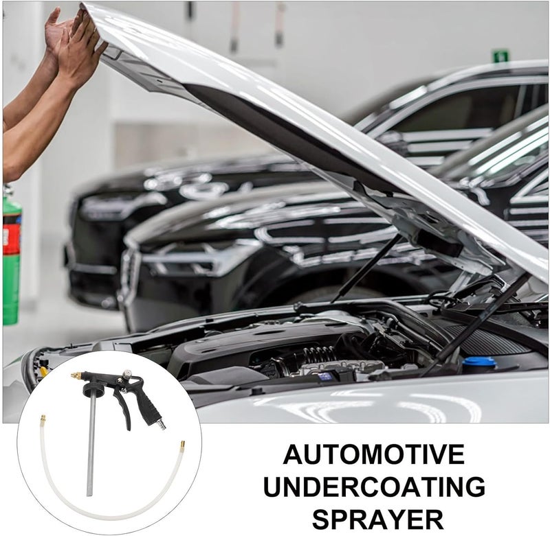 Automotive Undercoating Sprayer Gun, Chip Guard Coating Tool, Heavy Duty Metal Spray Gun for Truck Bed Liner, Black Non-Adjustable, Pneumatic Automotive Rustproofing Application - Image 5