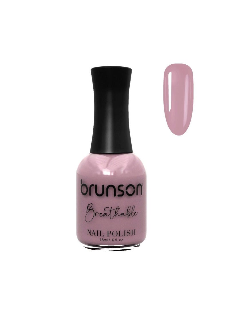 Brunson breathable nail polish halal nail lacquer wudu friendly quick dry long lasting but easy peel off glossy shine water based nail paint 18ml