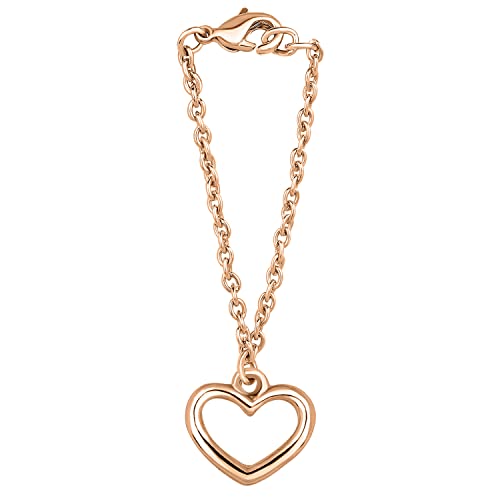 Mahi Heart Shaped Wrist Watch Charm Jewellery Accessorries for Women & Girls Jewellery (WC1001016Z) - Image 1