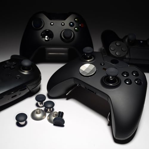 eXtremeRate 8 in 1 Magnetic Metal Thumbsticks for Xbox Series XS for Xbox One SX PS4 SlimPro Controllers with T8H Screwdrivers Black - Image 3