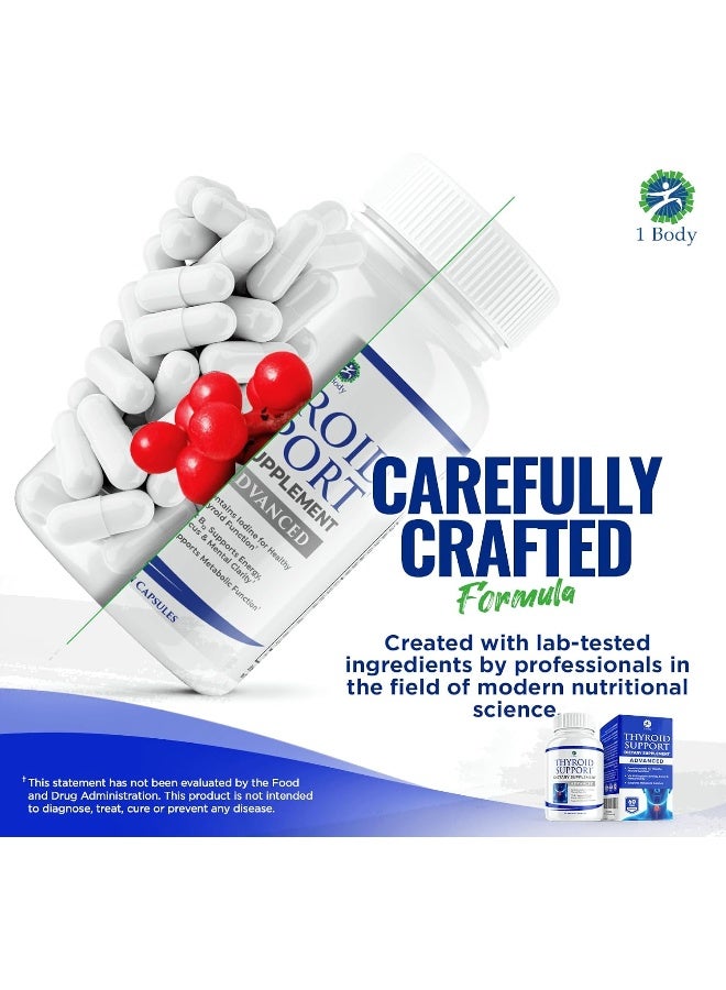 1 بادي مكمل غذائي لدعم الغدة الدرقية مع كمية اليود لمدة 30 يومًا - Image 4