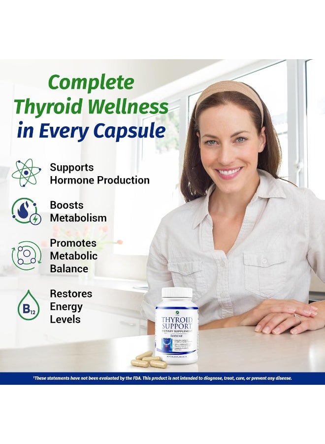 1 بادي مكمل غذائي لدعم الغدة الدرقية مع كمية اليود لمدة 30 يومًا - Image 2