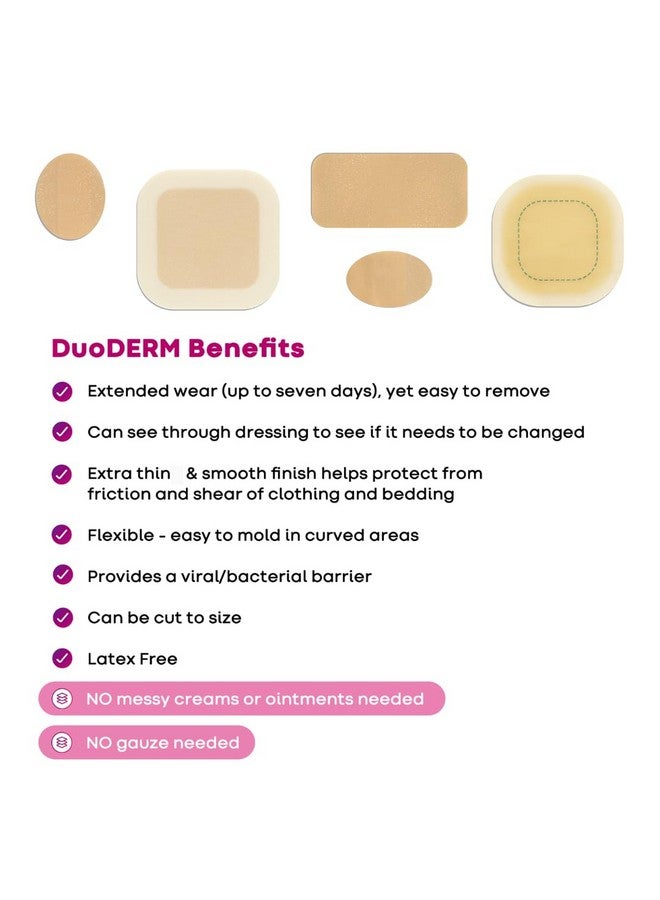 convatec ConvaTec DuoDERM Control Gel Formula 6"x6" Hydrocolloid Sterile Adhesive Dressing for Partial and Full-Thickness Wounds, Medical Grade, Latex-Free, Waterproof, Square, Beige, 5ct Box  - Image 2