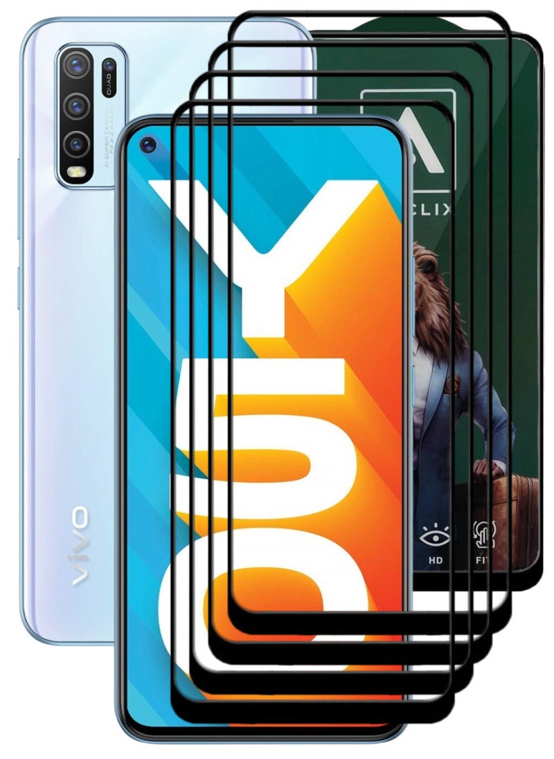ACLIX 4 Pieces Antistatic ESD Dustproof Premium Quality High Definition Tempered Glass Screen Protector Designed For vivo Y50 - Image 1