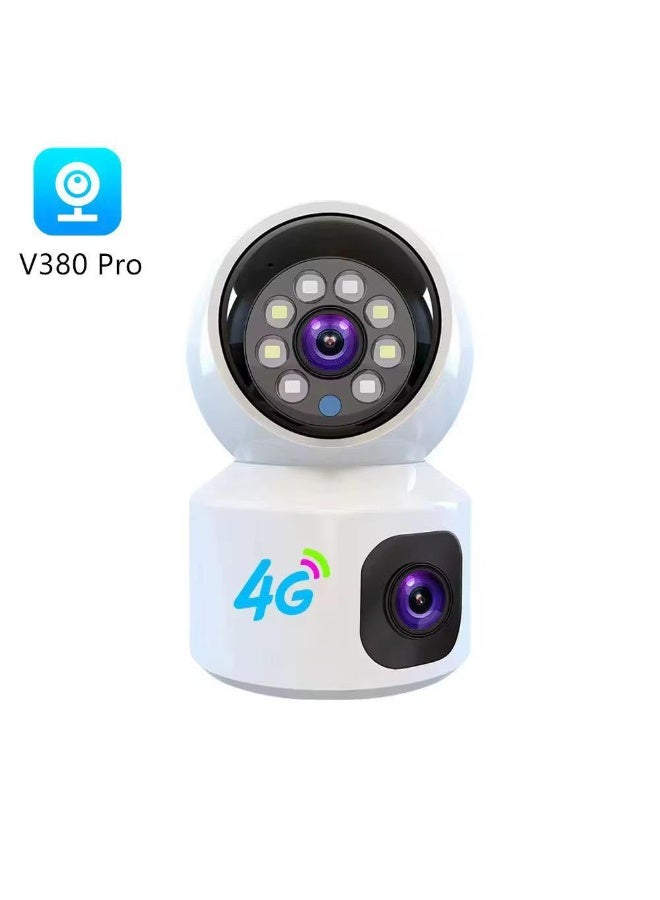 GEEK SPACE 4G Smart Security Camera Dual Lens 360° Pan Tilt Indoor Home Camera with AI Human Detection, Two-Way Talk, Color Night Vision, App Remote View, Cloud & SD Card Storage, Motion Alerts - Image 1