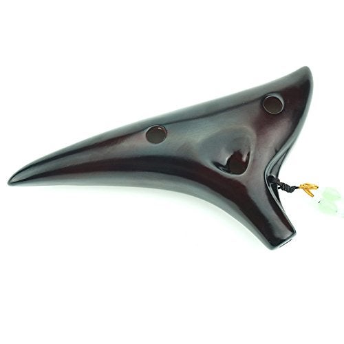 OcarinaWind "Dragon Rythem" 12 Hole Alto C Smoked Straw Fire Ceramic Ocarina,Tenor C Ocarina,Music Instrument Gift Idea - Image 2